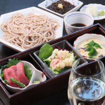 <Ladies' Evening Set> 6 dishes [Hakozen Soba Course]