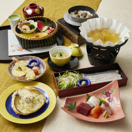 ★(9/1より)【季節の特別会席】つゆ豚しゃぶ小鍋 『しおん』 4,500円(税サ込)