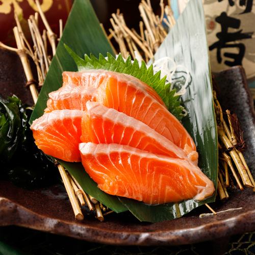 Salmon sashimi