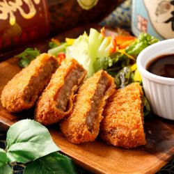 Large minced meat cutlet