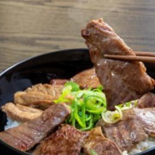 Beef tongue ribs bowl