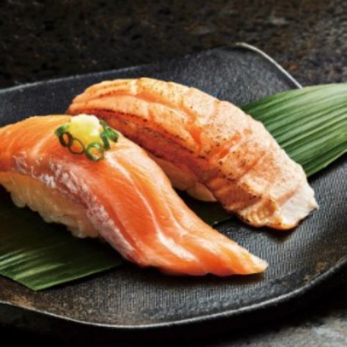 grilled salmon sushi