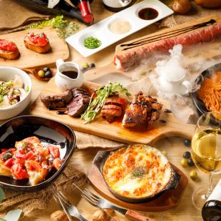 Online reservations only! Weekdays only, up to 6 people, 2 hours of all-you-can-eat and drink for 4,980 yen