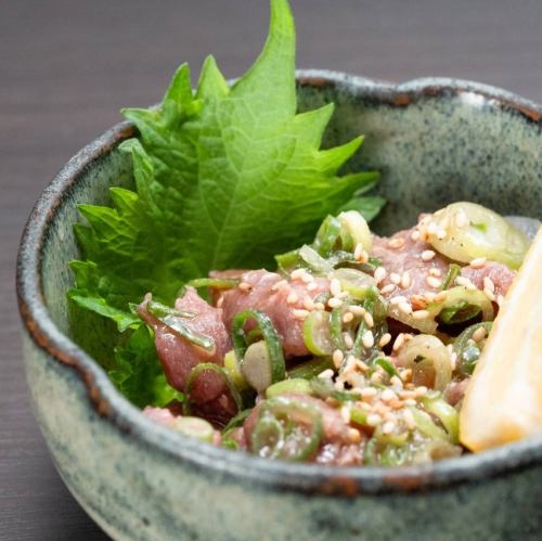 サイコロ牛タン刺