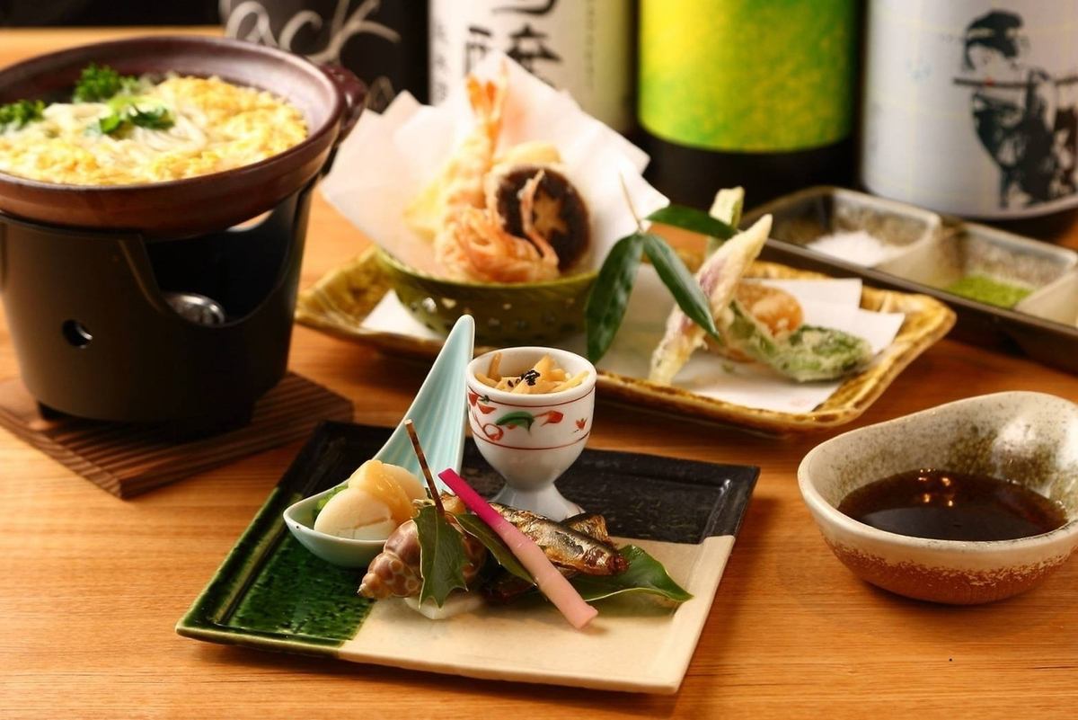 職人が織りなす料理の数々…旬食材の天ぷらなど贅沢に…