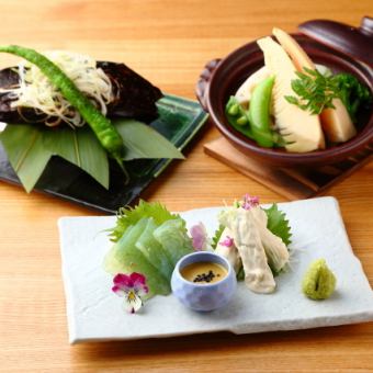 ベジタリアン専用会席(全8品)8,000円料理のみ※店舗へ直接お問合せください。