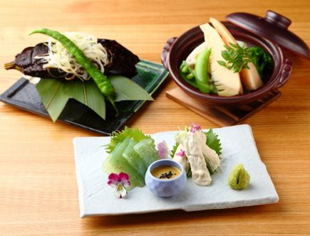 ベジタリアン専用会席(全8品)8,000円料理のみ※店舗へ直接お問合せください。