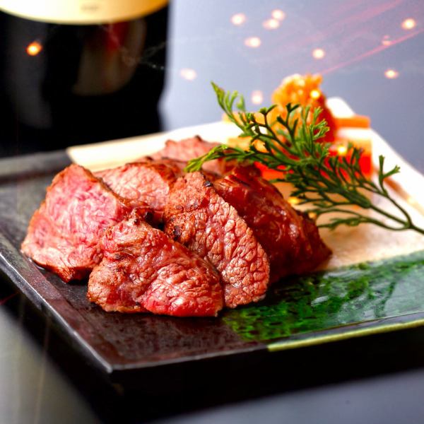 【接待にお勧めコース】７～８月【喜】(料理のみ)厳選食材を愉しめる…黒毛和牛もも焼きなど全9品8,000円