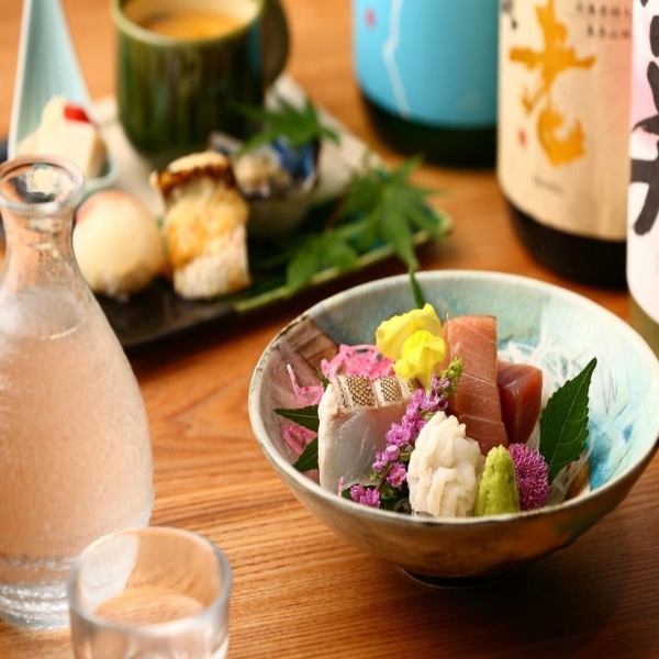 【忘年会・接待コース】12月【志】…黒毛和牛もも丸茄子餡掛け・海鮮お造り4種など全9品10,000円