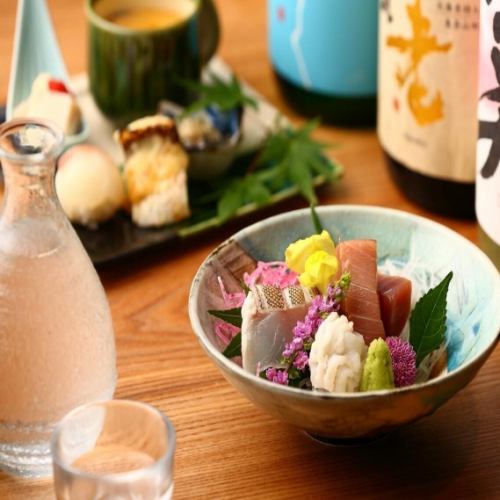 【忘年会・接待コース】12月【志】…黒毛和牛もも丸茄子餡掛け・海鮮お造り4種など全9品10,000円