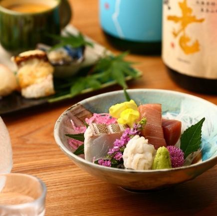 (토요일 한정 코스)【90분 음료 무제한 포함】12월 【장인의 짜는 쁘띠 사치 코스】전 8품