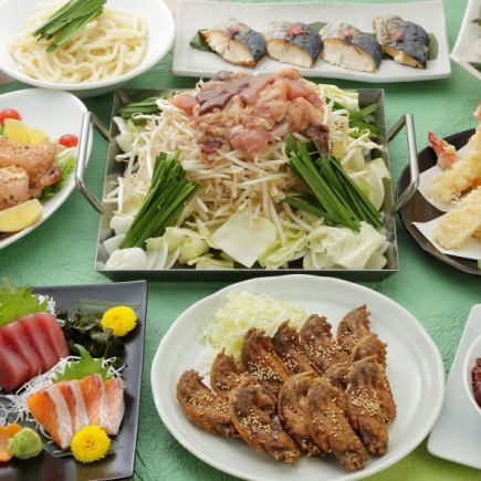2H飲み放題付【贅沢コース】人気No.1!お造りや牛豚ミックス鉄板など◎〈全10品〉5000円(税込)