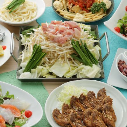 2H飲み放題付【満足コース】手羽先唐揚げ、とりとり鉄板、デザートなど◎〈全10品〉4000円(税込)