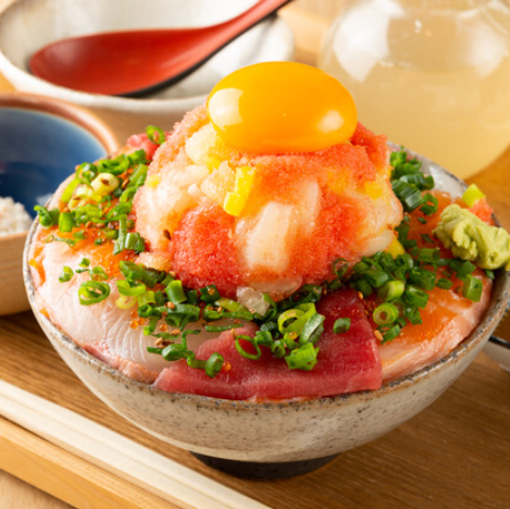 明太子扇貝蓋飯（含小菜）