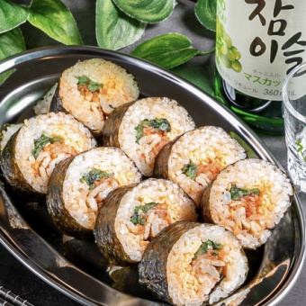 ●Until the end of November●【3 hours all-you-can-drink included★Monday to Thursday only】Kimbap, yangnyeom, sagari teppanyaki, etc...3 hours 3500⇒2500 yen