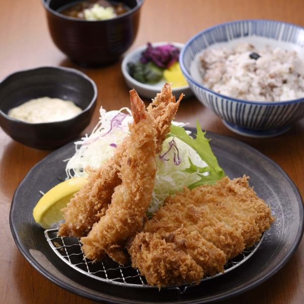 The most popular is definitely ~Fried Shrimp & Loin Katsu~
