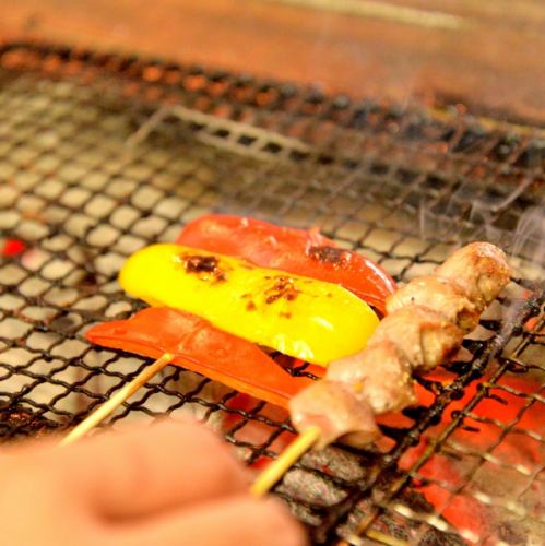 Charcoal grilled dish of authentic charcoal ☆