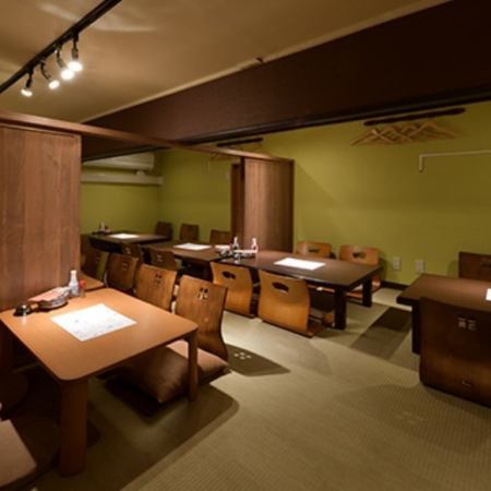 We also have a completely private room with a tatami room that can be used by 10 people or more!