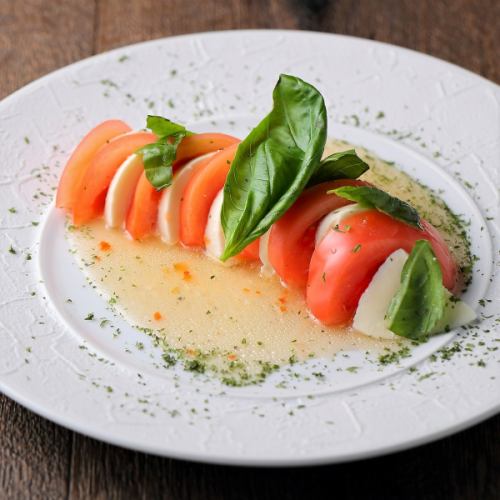 mozzarella and tomato caprese