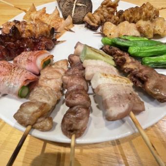 【宴会】焼鳥と揚げ物【お手軽コース】全8品（120分飲み放題付き）