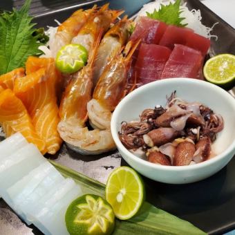 一番人気！【宴会】お刺身【厳選コース】全8品（120分飲み放題付き）