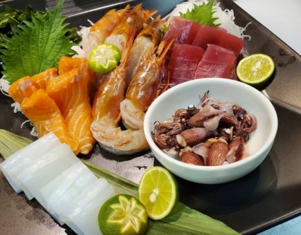 一番人気！【宴会】お刺身【厳選コース】全8品（120分飲み放題付き）