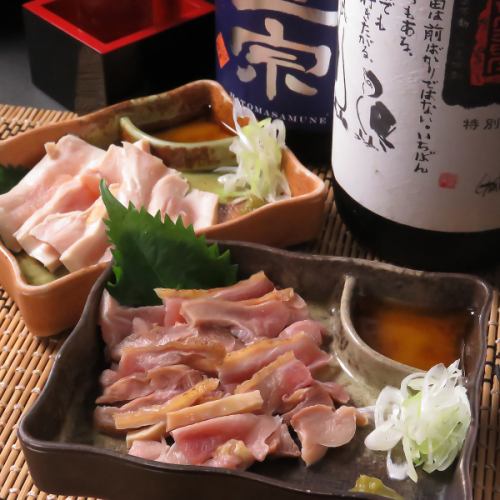 ≪必見!!≫新鮮地鶏の旨みが凝縮！「地鶏のタタキ」2種