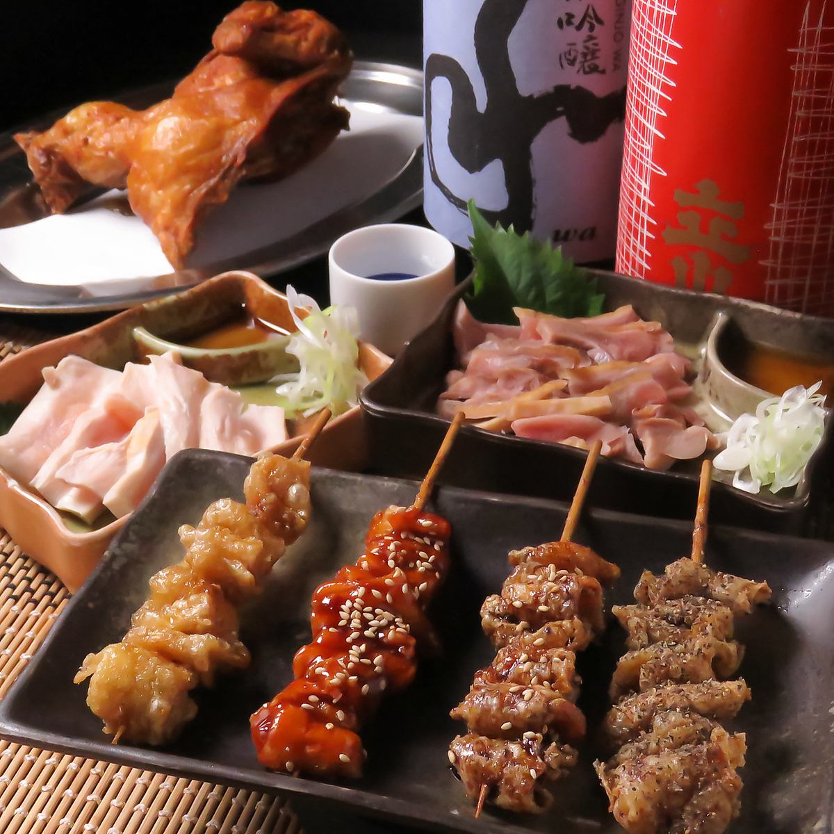 炭火で焼き上げる香ばしい串が絶品！肉の旨みをじっくり堪能