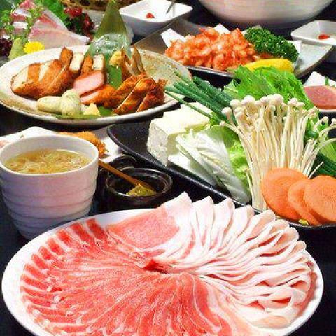 All-you-can-eat and drink for 2 hours ★ "Yukimuro Shabu-shabu Course" 5,000 yen ⇒ 3,480 yen♪