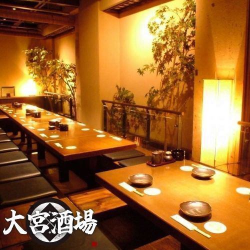 2名様～5名様用が6部屋、全てつなげれば最大30名様でご利用いただけます。2名様～ご利用できますので、誕生日・記念日にもお勧めです♪周囲の目を気にすることなくごゆっくりお寛ぎください！！