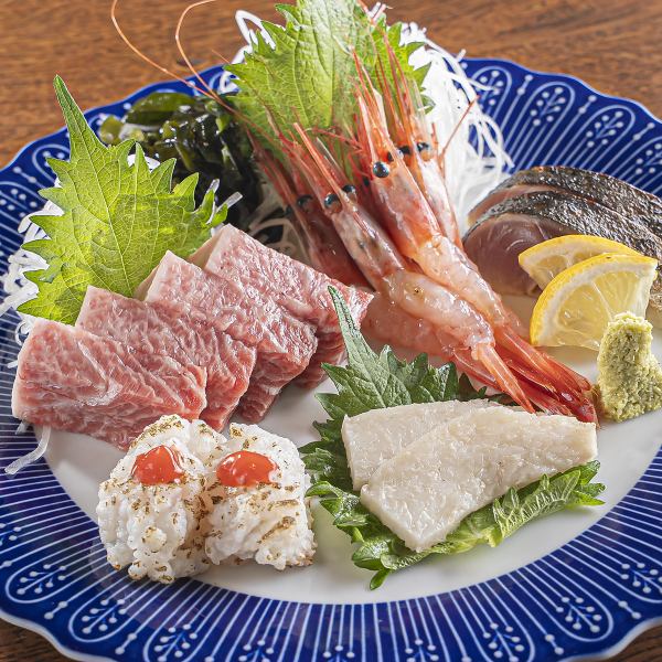 【毎朝仕入れる新鮮魚】丁寧な仕込みで素材の旨味をに引き出したお造り