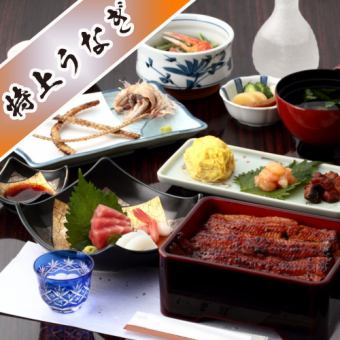 【特别鳗鱼套餐】包括各种鳗鱼料理在内的3小时无限畅饮，共8道菜，7,000日元⇒6,000日元