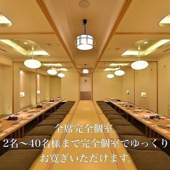 エリア最大規模の大宴会場を完備！皆様お顔を見渡すことができ一体感のあるご宴会が可能！広々とした造りとなっておりますので宴会途中のご移動もスムーズ！まさに幹事様理想の空間です。(個室/牛タン/焼き鳥/肉寿司/飲み放題/デート/20時以降/記念日/接待/宴会/鍋/しゃぶしゃぶ)