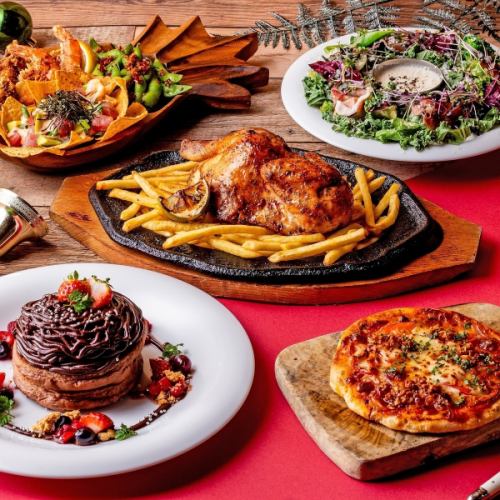 【12/1~12/25 기간 한정】Aloha・Xmas 파티 세트&2시간 음료 무제한 포함!