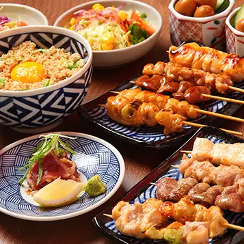 【贅沢な焼鳥体験】2時間飲み放題付き（生ビール含む）コジローさん4,950円(税込)コース
