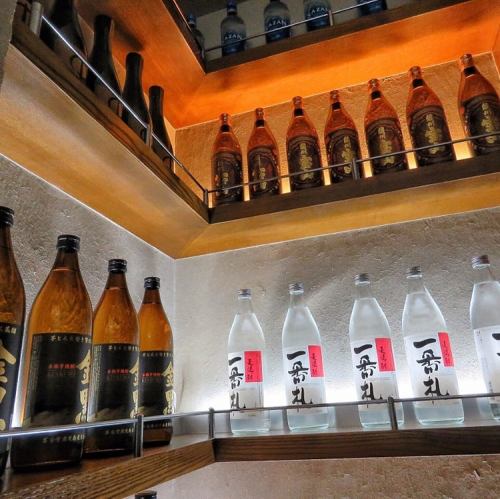 A wide selection of famous sake from each region
