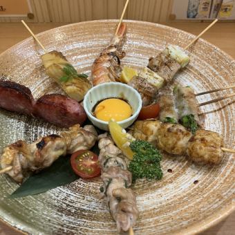 ≪120分飲み放題付≫カウンター席限定！創作串焼きコース 5,000円(税込)