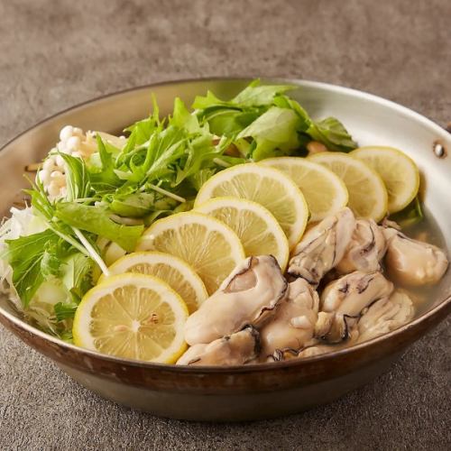 [Superb] Delicious salted oyster hotpot with lemon aroma