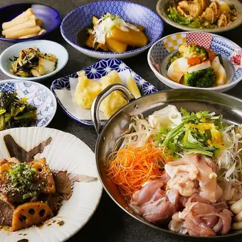 【아】선어의 카르파치오나 메인은 유자향기 닭고기 냄비! 2시간 무제한 8품 4500엔