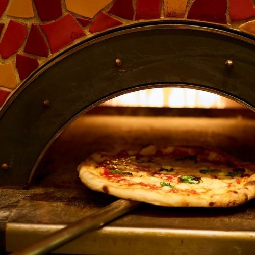 Authentic oven-baked pizza
