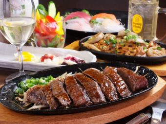 [豚兵套餐] 3小时套餐，包含10种美味肉类和蔬菜的无限畅饮 4,500日元