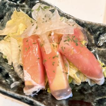 クリームチーズの生ハム巻き