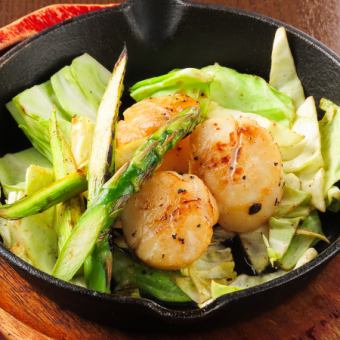 北海道 ホタテ貝柱ソテー