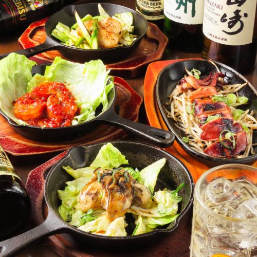 広島産カキと海鮮の鉄板焼き ― 磯の香りと焦がしバターが絡み合う『贅沢』