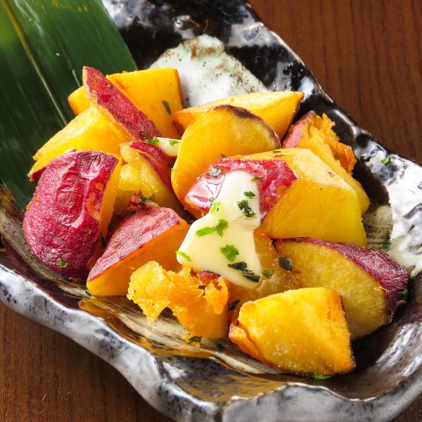 浜松産『うなぎ芋』の鉄板焼き ― カリッと香ばしい、ホクホクの『濃密』な甘み