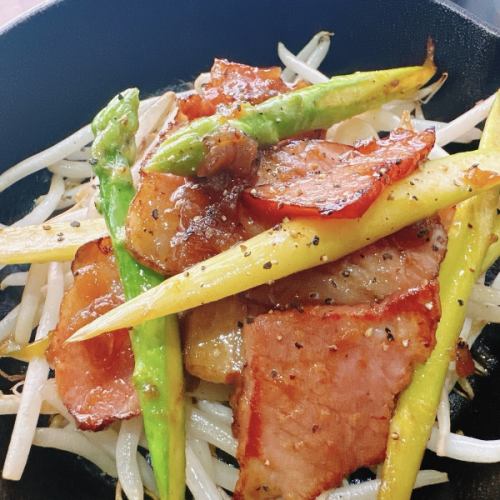旬の食材を使った鉄板焼き！