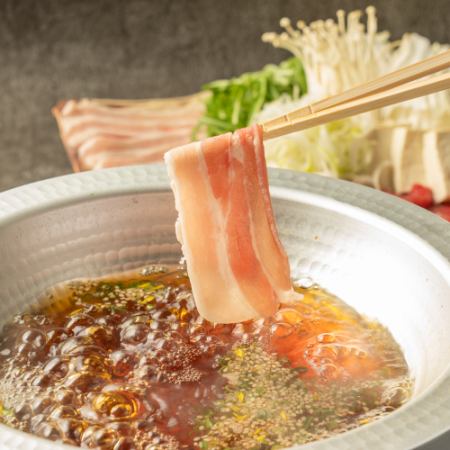 ◆All-you-can-drink Niigata local sake ◆2-hour all-you-can-drink included [7 dishes 4,000 yen] Year-end party course where you can enjoy domestic pork shabu-shabu