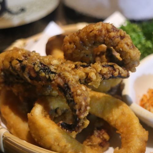 Deep-fried squid
