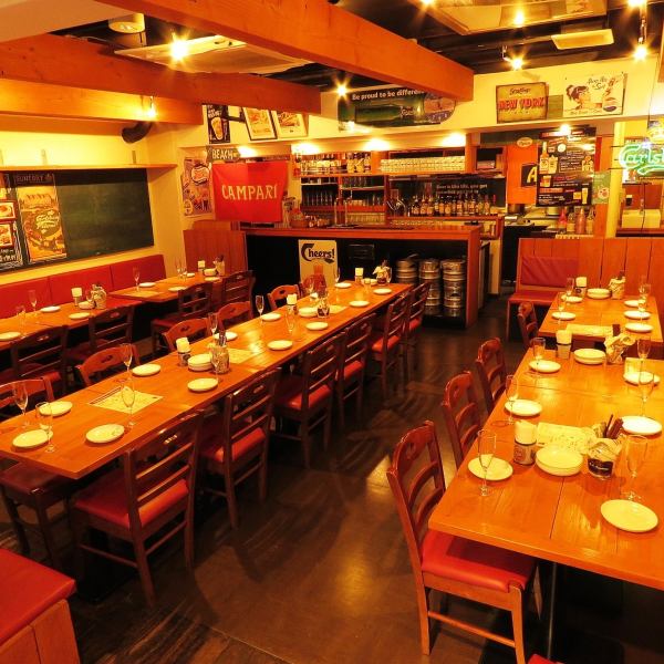 テーブルや椅子は幹事様のご希望で対応が可能です。20名前後での宴会、女子会、歓送迎会等にオススメです。