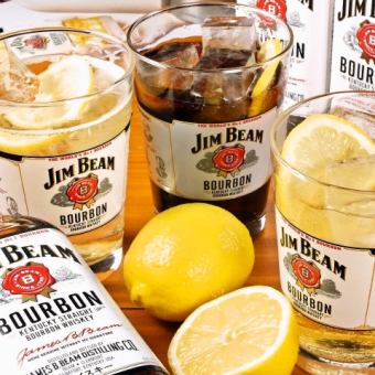 【単品飲み放題】ジムビーム類が飲み放題♪　2時間1100円